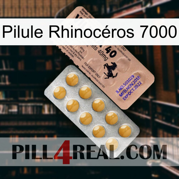 Pilule Rhinocéros 7000 41